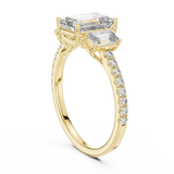 Emerald Trinity Ring