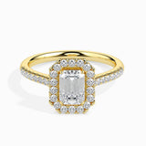 Emerald Halo Pavé