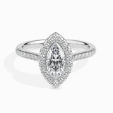 Marquise Halo Pavé