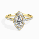 Marquise Halo Pavé