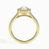 Pear Halo Pavé