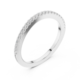 Curved Pavé Ring