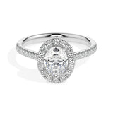 Oval Halo Pavé